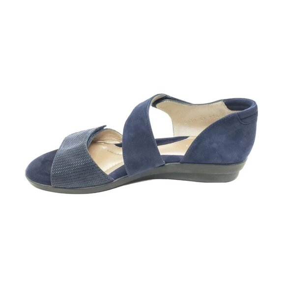 BeautiFeel Dita Womens Wedge Sandals Navy Blue Suede Shoes EU 41 US 10-10.5 - Picture 7 of 9